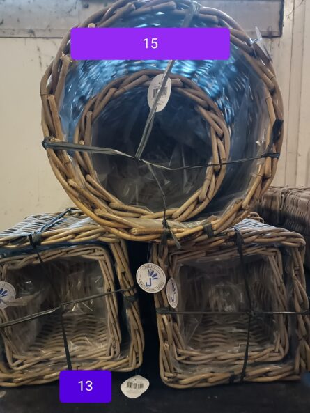 panier ronds et carre